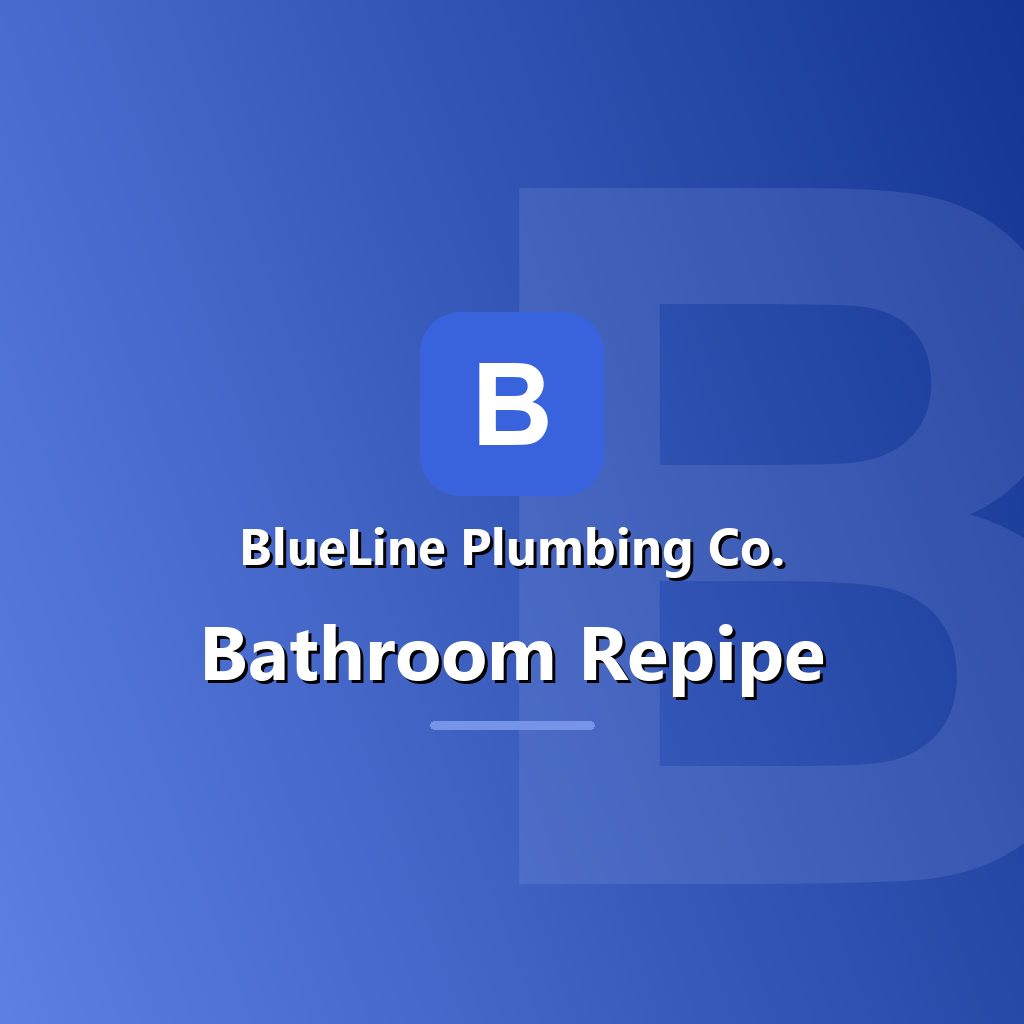 Bathroom repipe in an Atlanta home